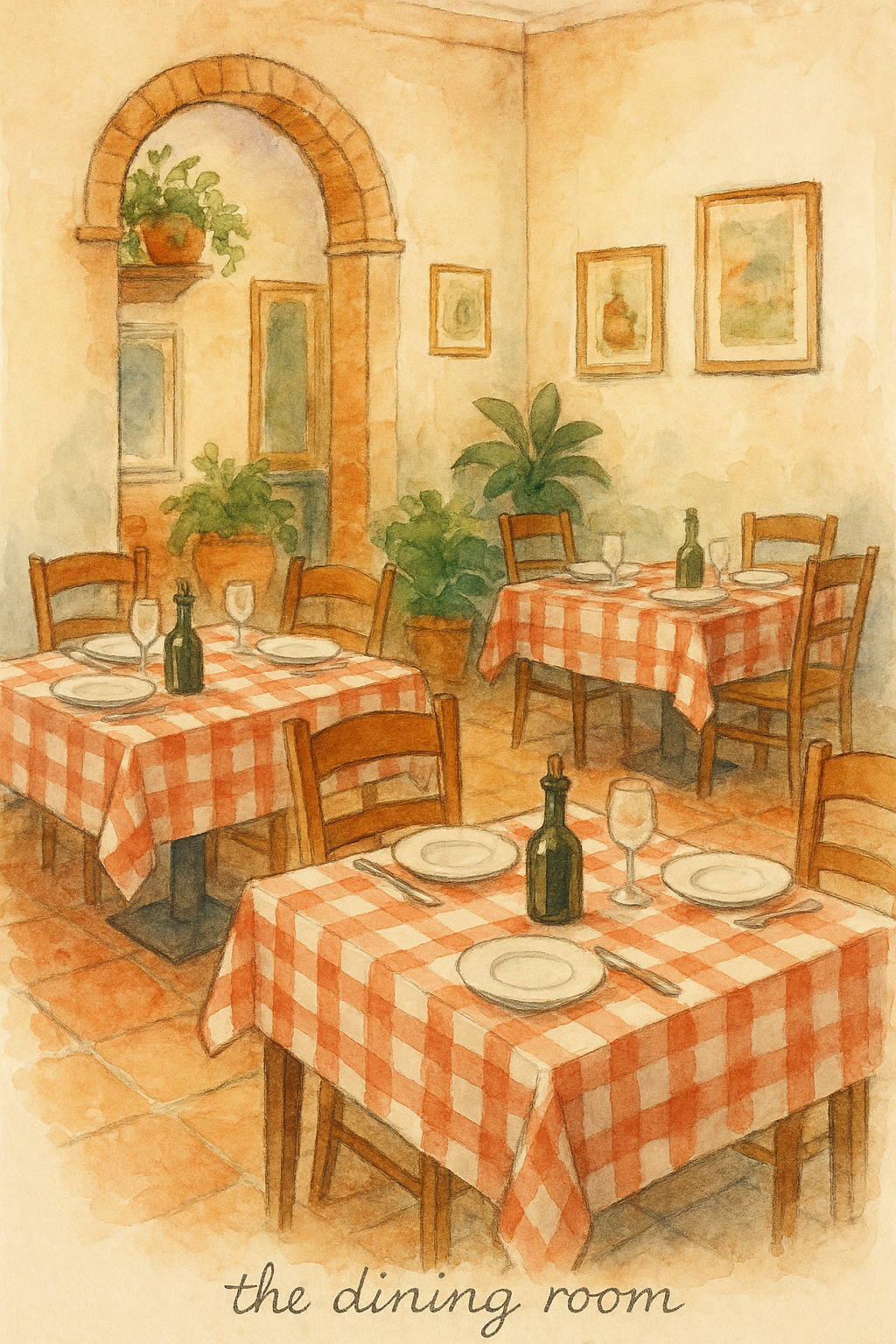 The dining room